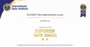 Elolvasom a cikket A Dots diet shake elnyerte a Superior Taste Award arany csillagát!
