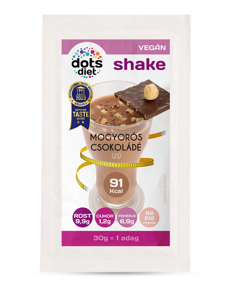Diétás Mogyorós-csokoládé ízű shake 30g