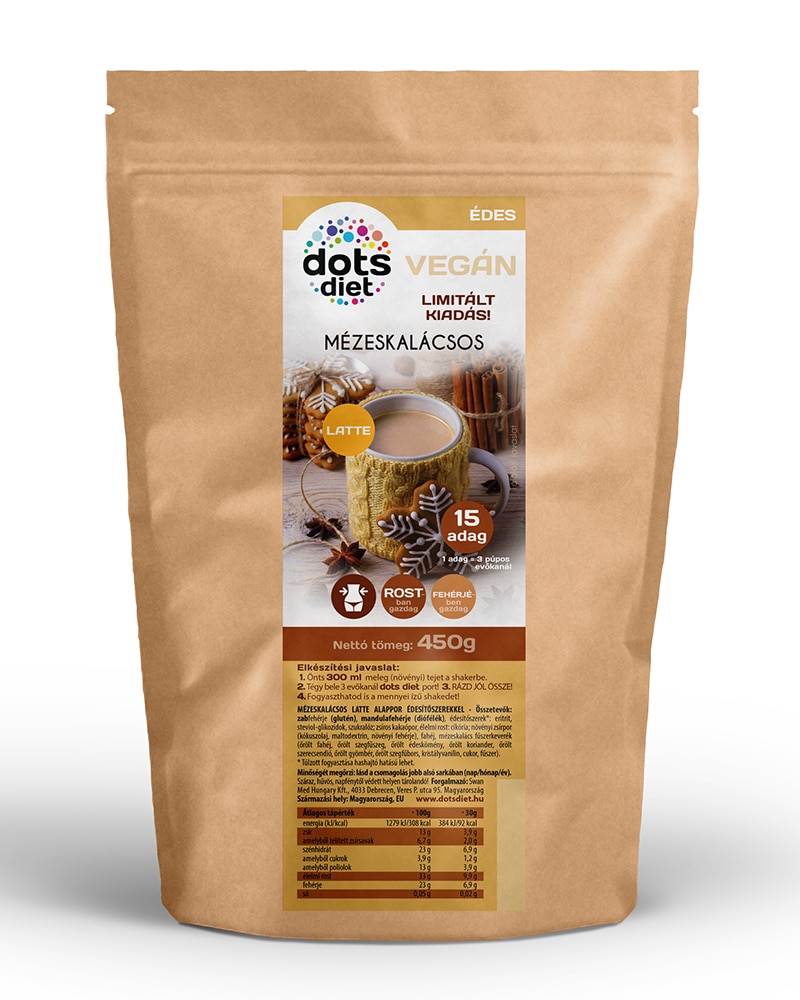 Diétás Mézeskalács Latte 450g