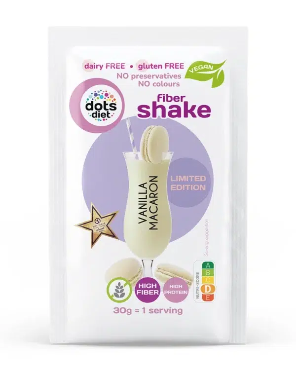 Vaníliás Macaron ízű rost shake 1 adag (gluténmentes)